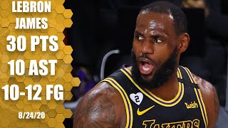 LeBron James scores 30 points in 28 minutes [GAME 4 HIGHLIGHTS] | 2020 NBA Playoffs