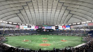 2022/03/02 東京ドームオープン戦 (巨人－西武) 新ビジョンと試合開始前の様子 (STARTING LINEUP)