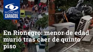 Trágico accidente en Rionegro: menor de edad murió tras caer de quinto piso en un centro comercial