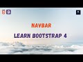 #20 Navbar Bootstrap 4 - Learn Bootstrap 4 tutorials for beginners - No Commentary