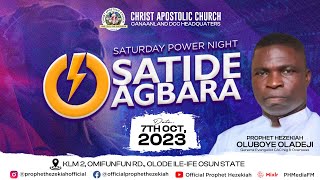 Prophet Hezekiah Oladeji ministration @ SATURDAY POWER NIGHT \