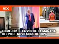 Lo mejor de Noticias Univision de la mañana | jueves 28 de noviembre de 2024