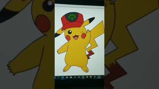 #shorts Cute Pikachu using Python Turtle