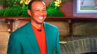 Tiger Woods Green Jacket presentation