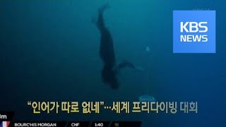 [클릭@지구촌] “인어가 따로 없네”…세계 프리다이빙 대회 / KBS뉴스(News)