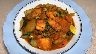 Smoked Cod Fish Vegetable Curry || Smoked Cod Fish Recipe || Cod Fish Stew Recipe || Cod Fish Recipe