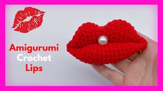 【EP76】 TRY IT!!! Amigurumi Crochet Lips | Keychain | Accessories | DIY