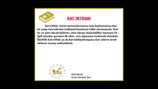 KAT İRTİFAKI - KAT İRTİFAKI NASIL KURULUR? - KAT İRTİFAKLI TAPU NEDİR?