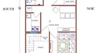 Furniture layout as per Vastu (20X40) fit Plot size