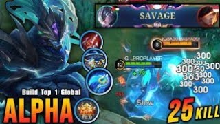 🔥 Alpha DOMINATES the Battlefield! Best Build \u0026 Gameplay in MLBB 🔥