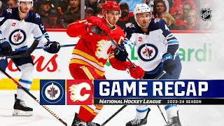 Jets @ Flames 10/11 | NHL Highlights 2023