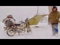 SNOWSTORM Motorcycle Camping..