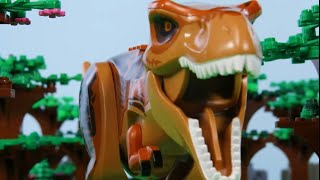 LEGO T-Rex Rampage | LEGO Jurassic World T-Rex Portal Chase | Billy Bricks