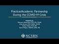 Practice/Academic Partnership During the COVID-19 Crisis