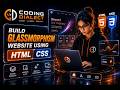 Build a Glassmorphism Website Using HTML & CSS (Step-by-Step)
