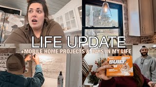 FINALLY A LIFE UPDATE (KINDA) WORKING ON A MOBILE HOME PROJECT + MOBILE HOME LIFE 