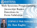 Web Programming - Javascript Basics - Validation