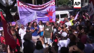 Raw: Brazilians Protest Acting President Temer