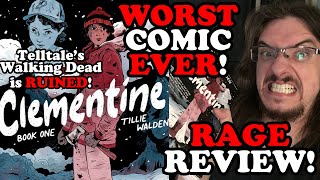 WORST COMIC EVER! Telltale's The Walking Dead Game RUINED! Clementine Book One ANGRY Review