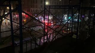 FDNY LADDER 25 \u0026 FDNY ENGINE 74 RESPONDING URGENTLY ON BROADWAY TO REPORTS OF A FIRE ON WEST SIDE..