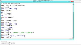030 Learn python and ruby programming :- List introduction