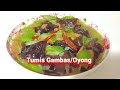 Tumis Gambas/Oyong + jamur kuping dan udang kering