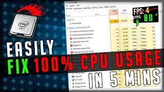How to Fix 100% CPU Usage in Windows 10! - Optimize CPU Performance