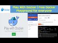 Play With Docker | Free Docker Playground for everyone