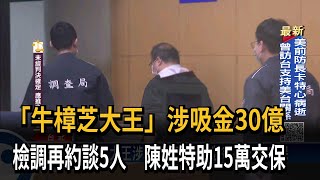 「牛樟芝大王吸金案」檢調再約談5人 2人交保－民視台語新聞