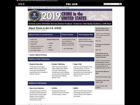 What levels of data are reported in the UCR?