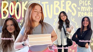 booktubers choose the books i read ☀️👛🥼 book slump? all 5 star reads? *spoiler free reading vlog*