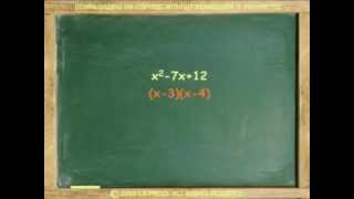 FACTORING TRINOMIALS: (x^2 + Bx + C)