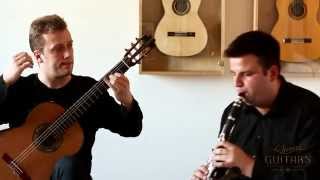 Duo Redzic Radisevic Sonata for clarinet and guitar in D minor by Ferdinand Rebay