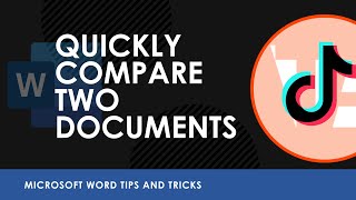 How to Compare Two Documents in Microsoft Word #shorts