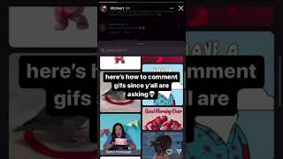 How to comment gifs on instagram #shorts