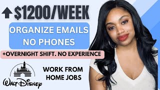 Disney Urgently Hiring! Make ⬆️$1200 Weekly I EMAIL Remote Job + Overnight Shift-Work From Home 2024