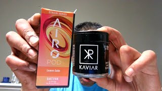Strain Review: PROJECT SHERBERT BY KAVIAR + VAPE REVIEW: LEMON CAKE BY AIRO (ILLINOIS)