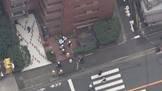 ひさし下敷きで作業員死亡 マンション補修中、東京・渋谷