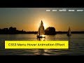 CSS3 Menu Hover Animation Effect tutorial | CSS3 Animation Snippets