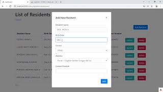 (Simple System) Barangay Profiling System