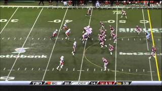 CFL B.C. 36, Calgary 31 - October 23, 2010