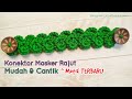 Konektor Masker Rajut Mudah & Cantik Motif Terbaru || Crochet Mask Connector