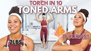 10 Mins Toned Arms Workout | Beginner, Low Impact, Small Weights | growwithjo