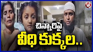 Street Dogs Attack On Girl Child At Rajendra Nagar | Ranga Reddy District | V6 News