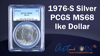 1976-S PCGS MS68 Silver Ike Dollar at Art and Coin TV