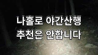 원미산 야간산행 혼자 등산하기