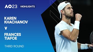 Karen Khachanov v Frances Tiafoe Highlights | Australian Open 2023 Third Round