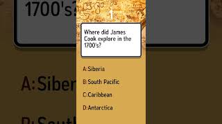 What areas did James Cook explore in the 1700s?