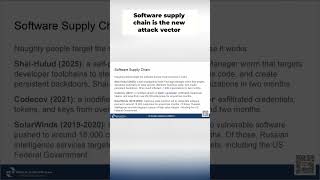 Software Supply Chain Under Attack #shorts
