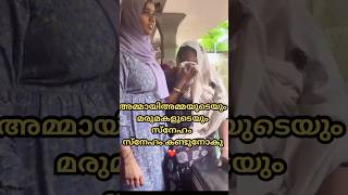 അമ്മായി അമ്മയുടെയും മരുമകളുടെയും സ്നേഹം കണ്ടുനോക്കു❤️മനോഹരമായ video😍#motherlove #motherinlaw